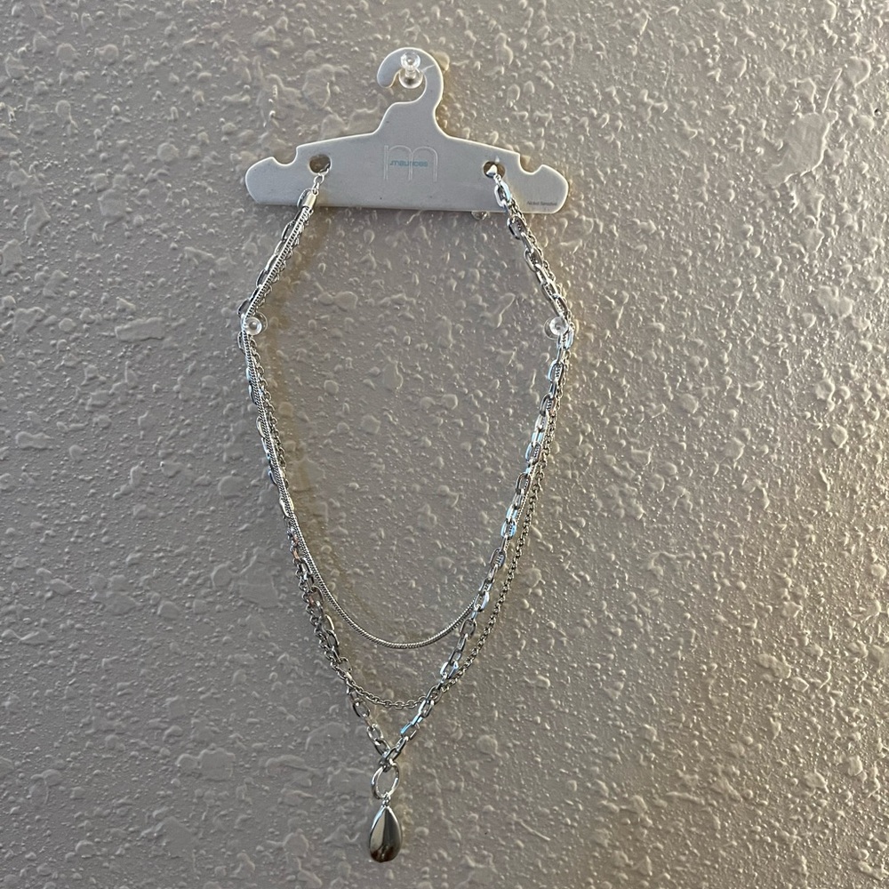 Maurices Silver Layered Necklace